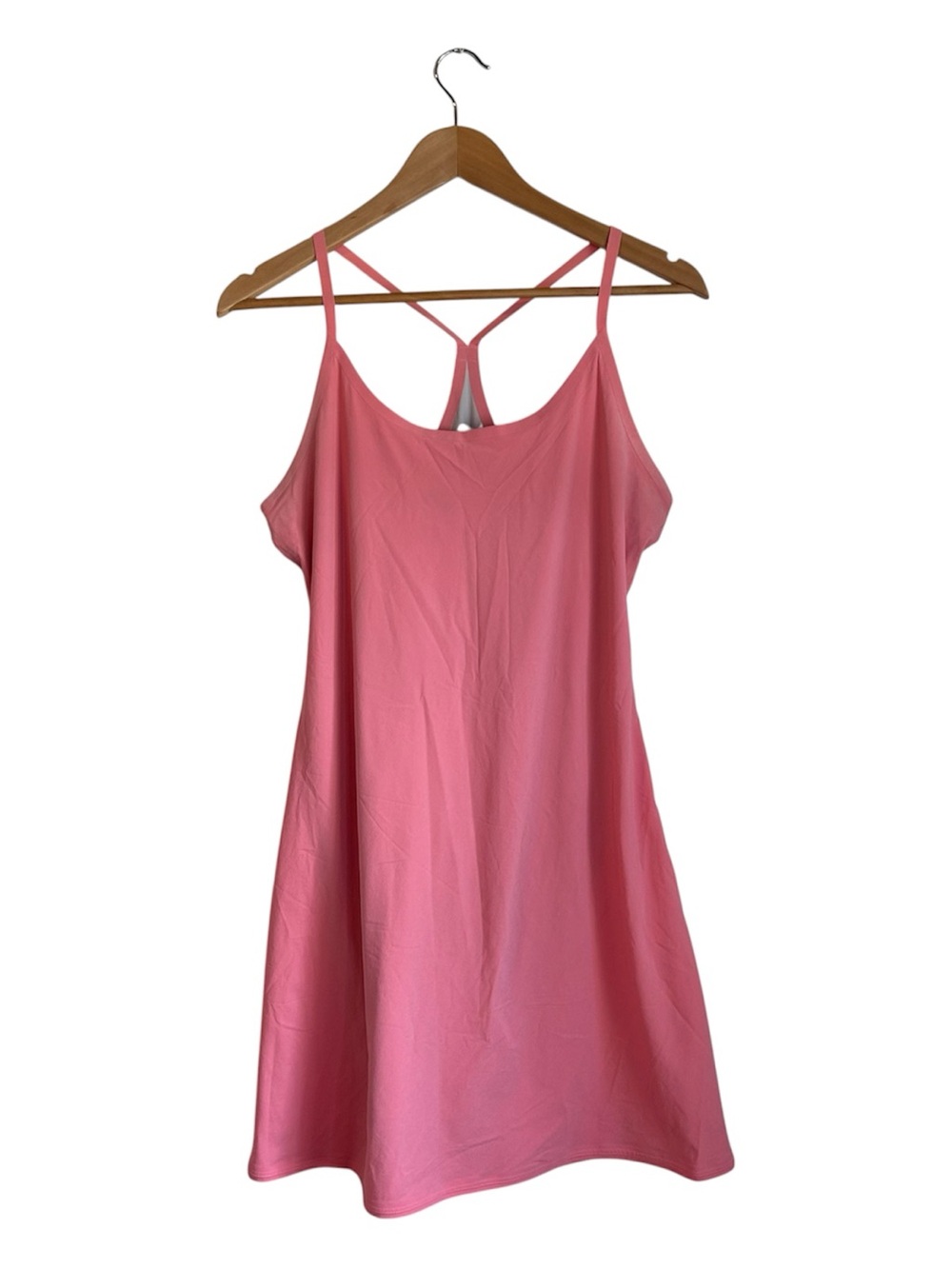 Outdoor Voices Pink Active Dress with Strappy Back Built in Shorts Size Large